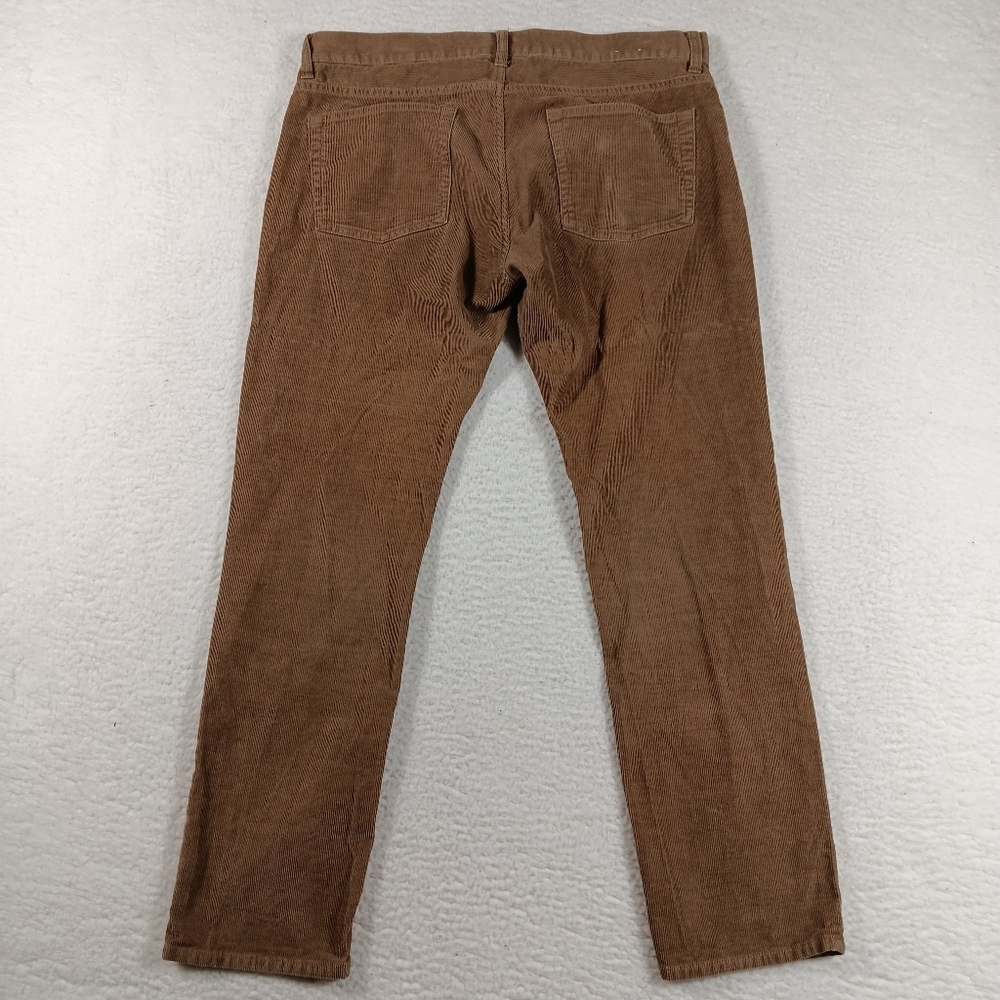 J Crew Pants Mens 34x30 Brown Corduroy 484 Slim Fit 5-Pocket Casual Cords - Picture 5 of 11